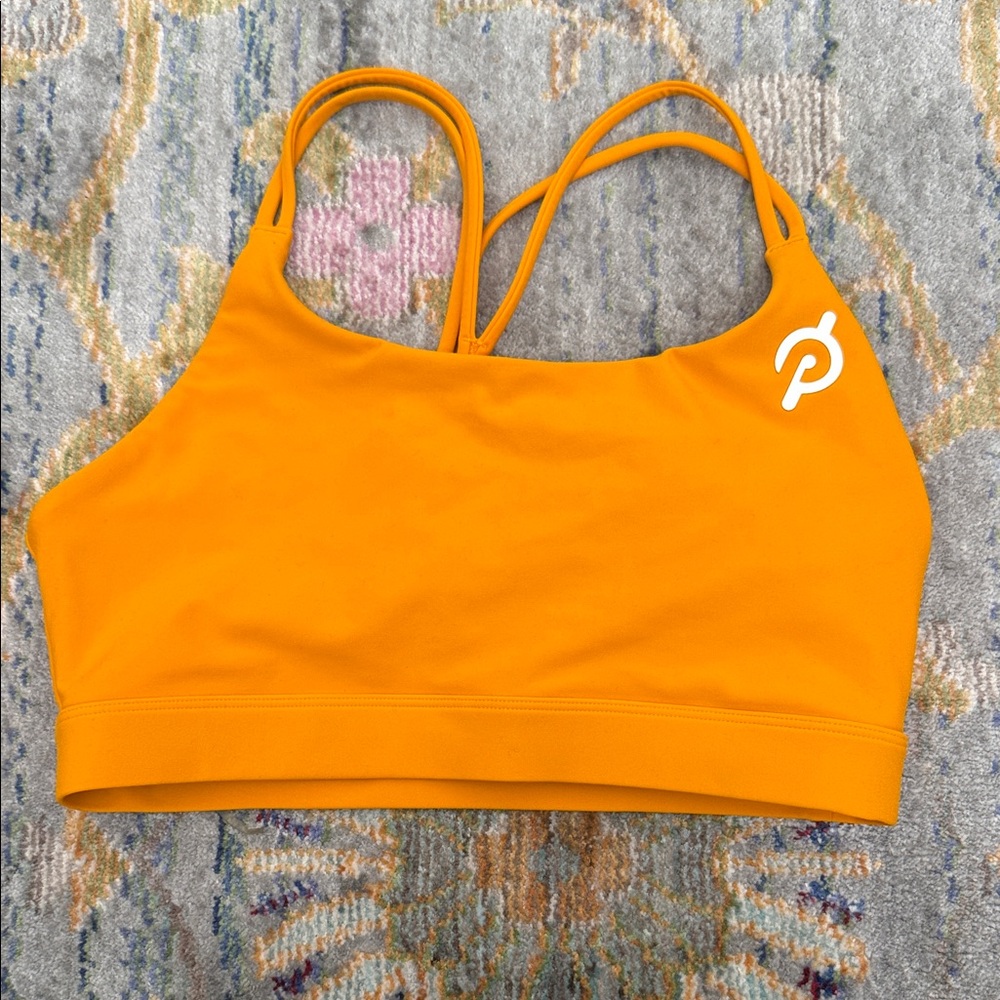 Peloton Vibrant Orange Sports Bra